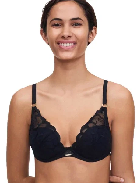 Бюстгальтер с кружевом чорний