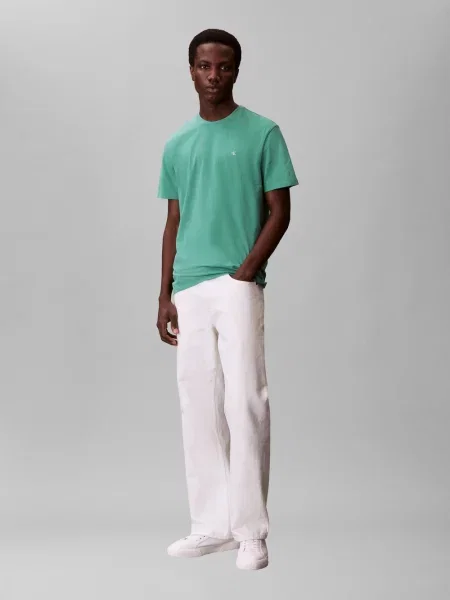 Calvin Klein Jeans Koszulka Mężczyźni jednolity S zielony