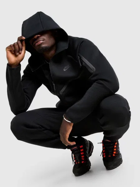 Nike Bluza Rozpinana Z Kapturem Tech Fleece czarna