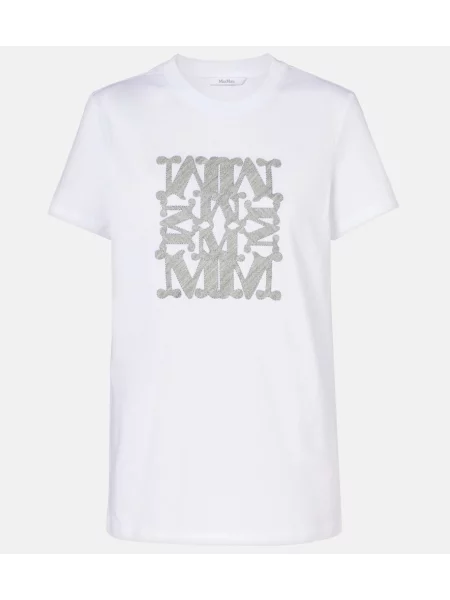 Tricou Max Mara cu imagine alb