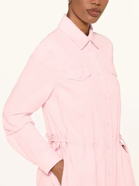 Marc Cain Šaty Ve Stylu Košile Z Manšestru chalk pink