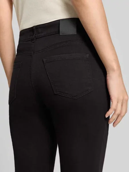 Marc Cain Jeansy Skinny Silea Z Kamyczkami Ozdobnymi schwarz czarne