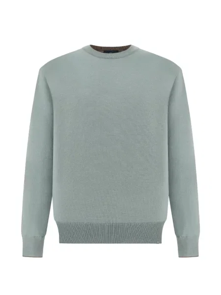 Pulover Paul & Shark cu decolteu rotund gri