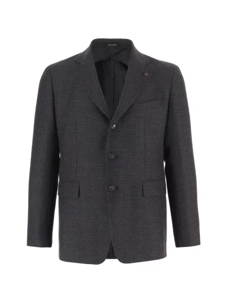 Sacou Tagliatore de lână cu model pepito gri
