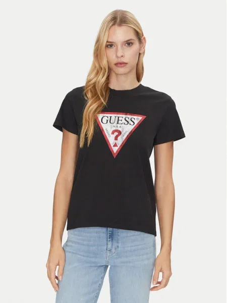 Тениска Guess черно