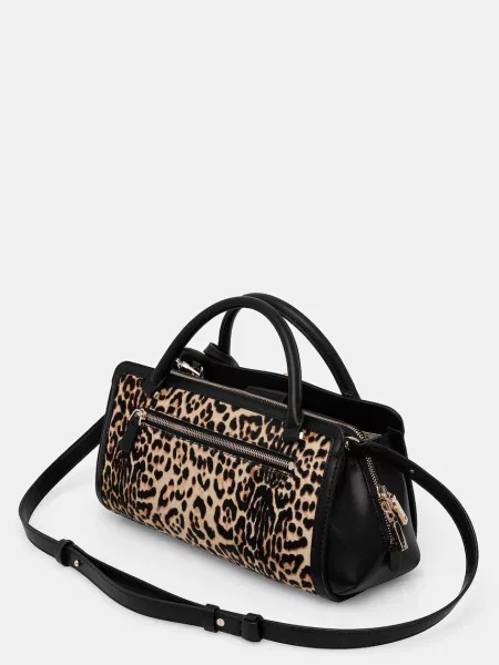 Torebka crossbody Guess skórzana beżowa