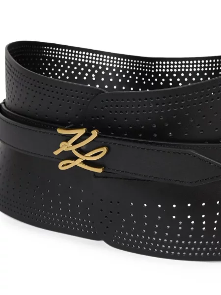 Curea Karl Lagerfeld cu autograf negru