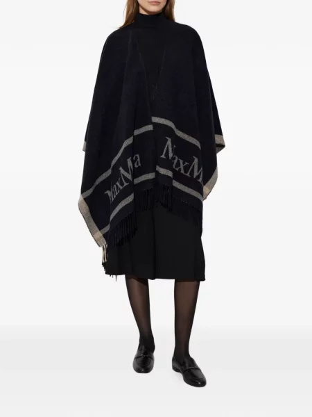 Geacă Max Mara cu franjuri albastru