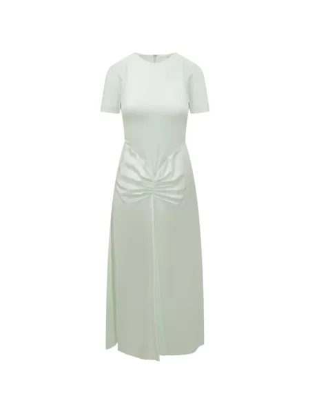 Rochie midi Victoria Beckham până la genunchi de costum verde