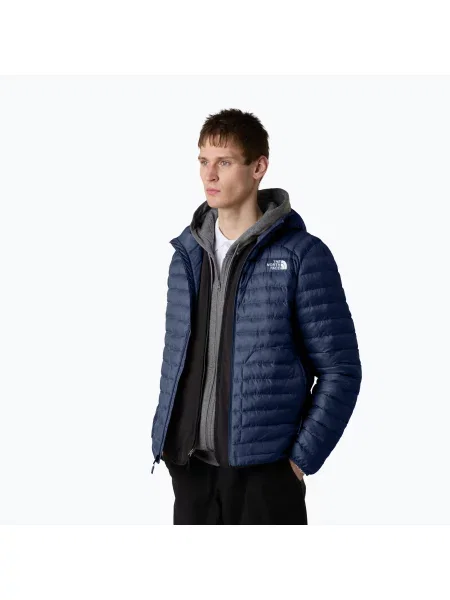 Péřová bunda The North Face Huila Synthetic Hoodie summit navy tmavě modrá