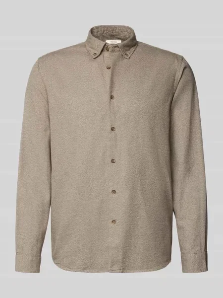 Koszula casualowa o kroju regular fit z czystej bawełny ekologicznej model ‘REGNOAH’ Selected Homme beżowa