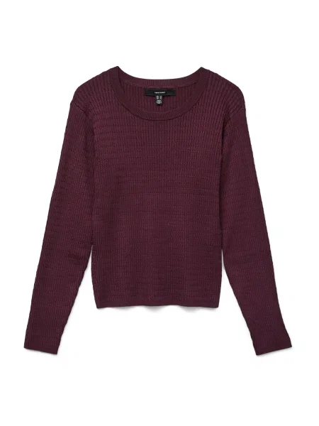 VERO MODA Pulover VMSILJE vin roșu