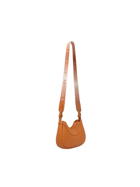 Armani Exchange torebka crossbody z imitacji skóry brązowa