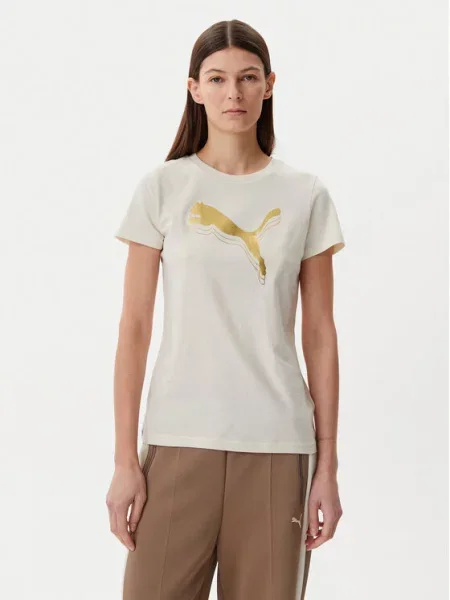 Футболка Puma бежевая