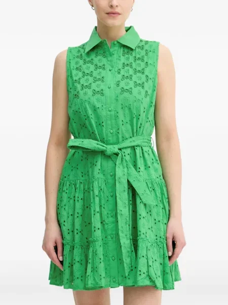 Rochie mini Lola_casademunt cu broderie verde