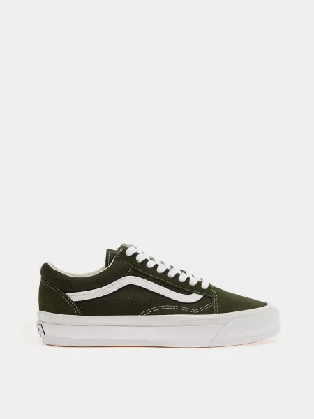 Замшевые кеды Vans хаки