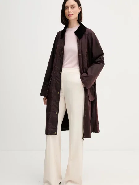 Hoss Intropia kurtka przejściowa oversize bordowy