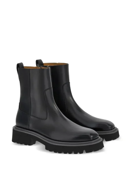 Cizme scurte Ferragamo din piele negru