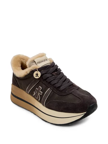Sneakers Premiata καφέ