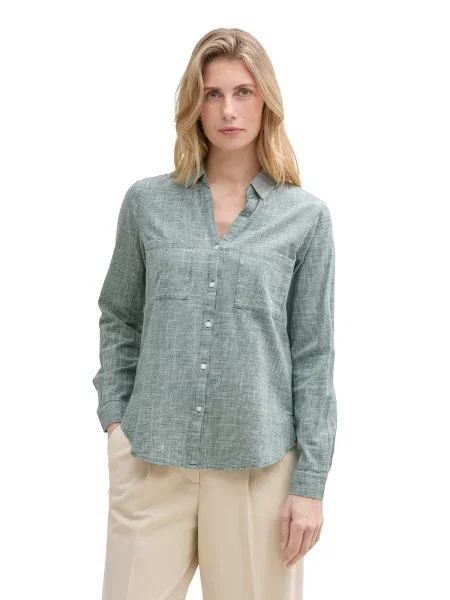 TOM TAILOR Bluză stuf verde