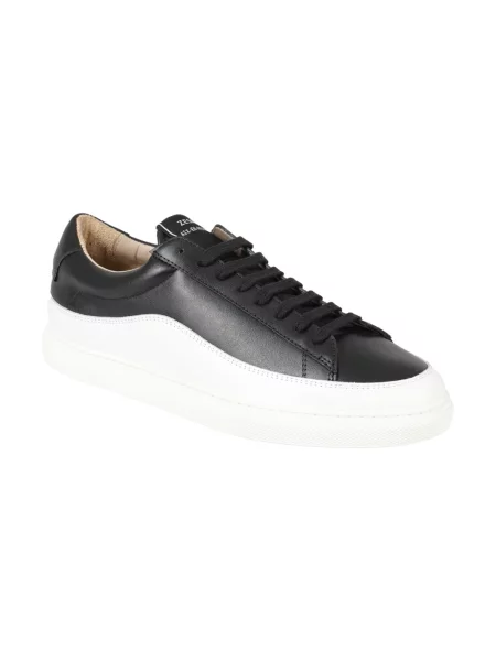 Sneakersy Zespa skórzane czarne