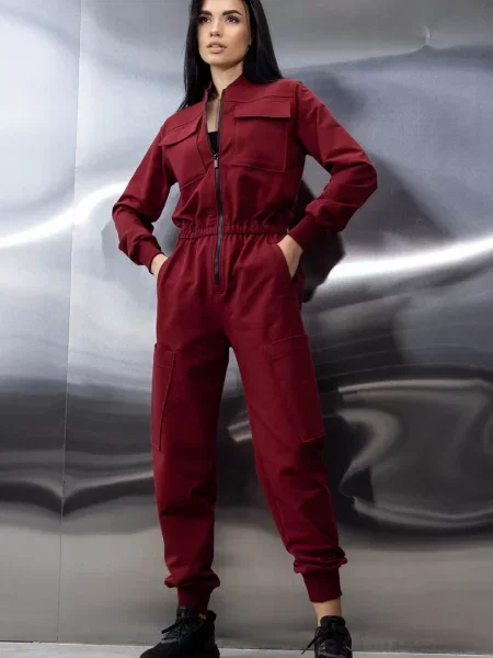 Летний комбинезон на червоний