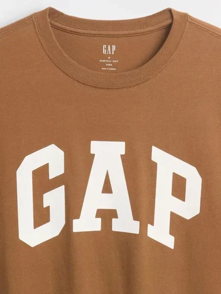 T-SHIRT GAP KOSZULKA Z LOGO żółta