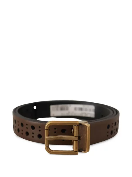 Cu centură curea Dolce & Gabbana din piele maro