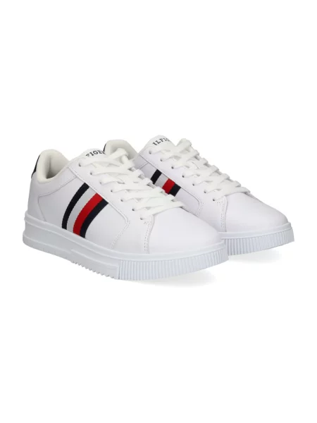 Sneakersy Tommy Hilfiger skórzane białe