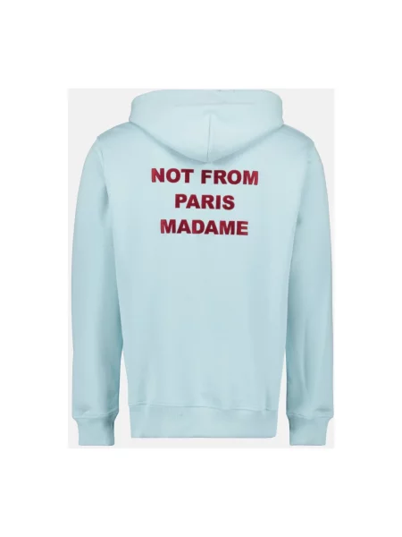 Bluza z kapturem Drole De Monsieur niebieska