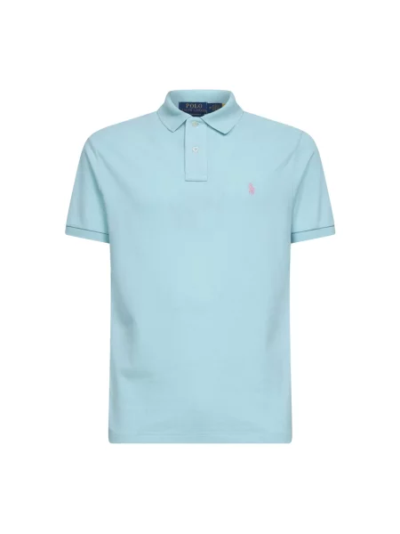 Koszulka polo Polo Ralph Lauren z siateczką z siateczki niebieska