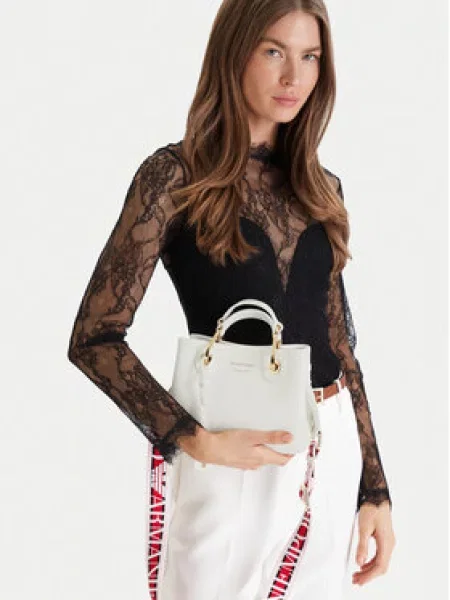 Torbica Emporio Armani Bijela bež