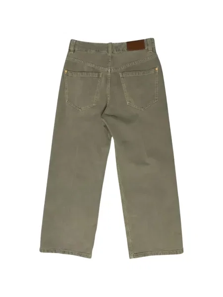 Decupat pantaloni Brunello Cucinelli verde