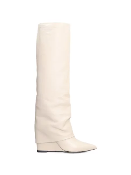Botine The Seller din piele cu pană