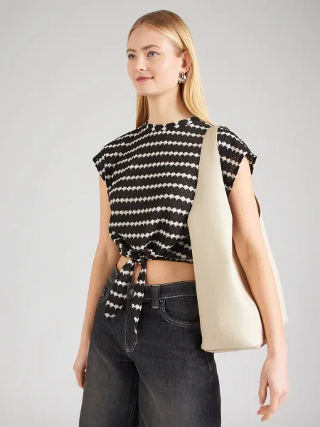 ABOUT YOU Pulover Lilli crem negru
