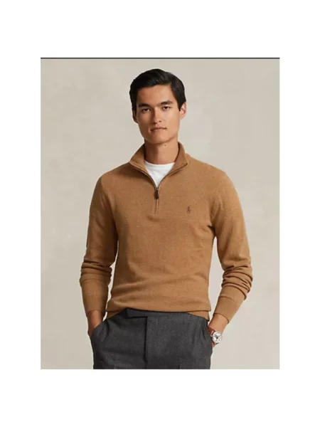 Sweter Polo Ralph Lauren wełniany brązowy