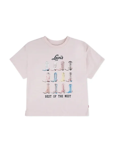 Levi's tričko BOOTS OVERSIZED SS TEE růžové