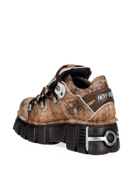 Botine New Rock chunky maro