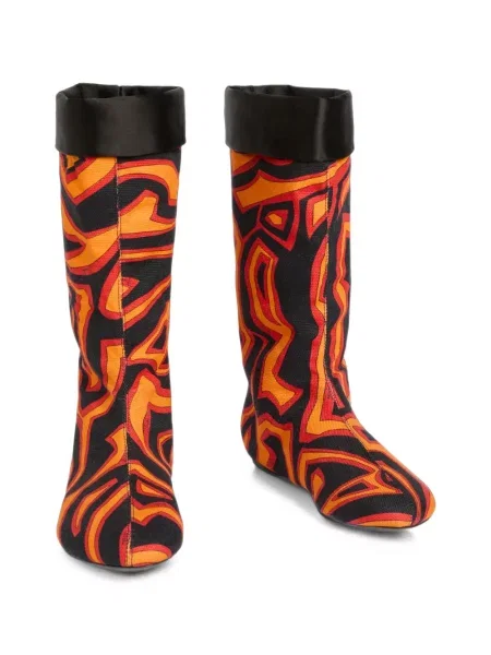 Botine Pucci cu imagine negru