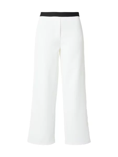 ABOUT YOU Pantaloni Cecile negru / murdar alb