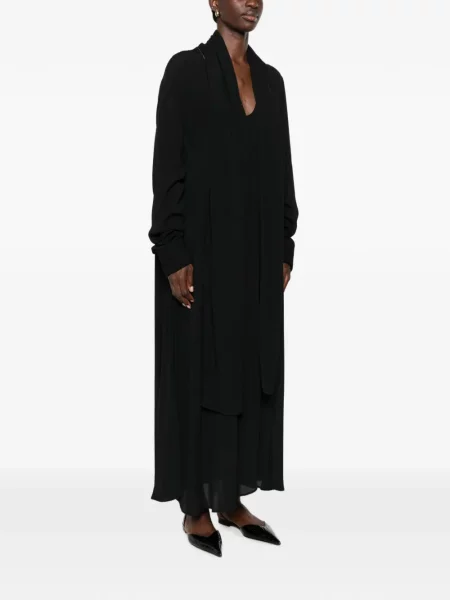 Rochie maxi Toteme cu decolteu în V negru