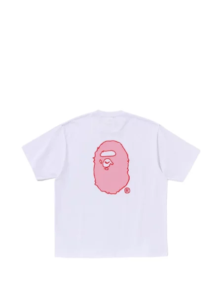 Tricou A Bathing Ape® cu imagine alb