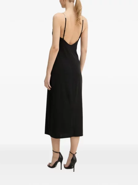 Rochie midi Morgan cu bretele negru