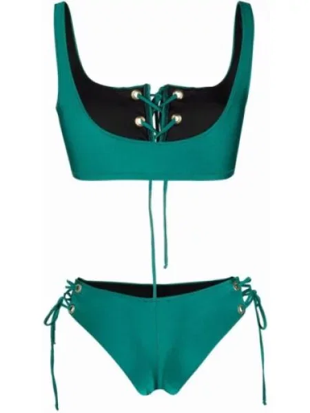 Dirželis bikinis Noire Swimwear žalia