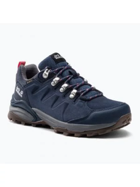 Buty trekkingowe Jack Wolfskin Refugio Texapore Low dark blue/grey szare