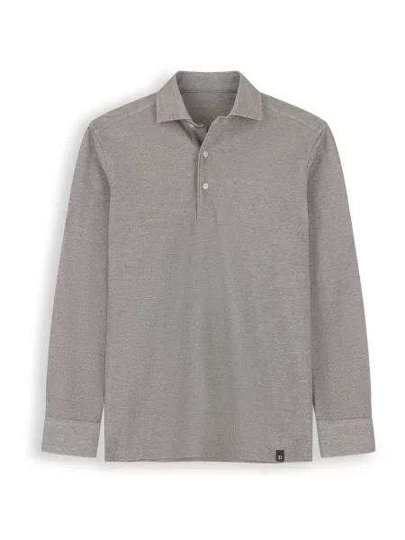 Boggi Milano Tricou Sakura gri negru