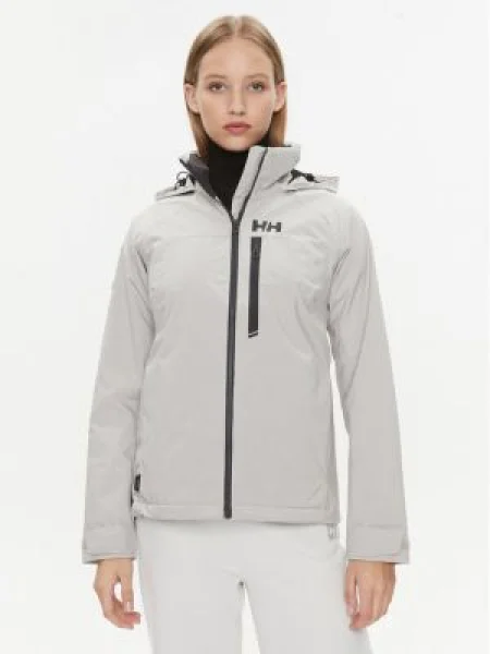 Bunda Helly Hansen s kapucňou sivá