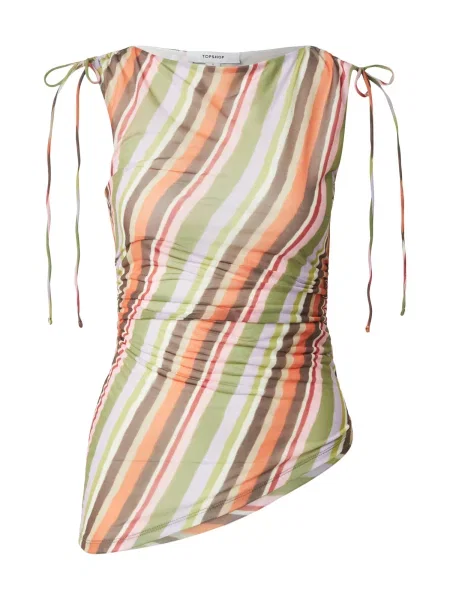 TOPSHOP Top MOA kiwi / mov liliachiu / portocaliu / roz pastel verde