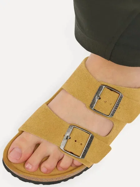 Замшевые шлепанцы Birkenstock