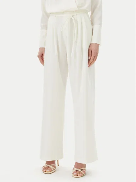 Eleh Pantaloni palazzo Écru